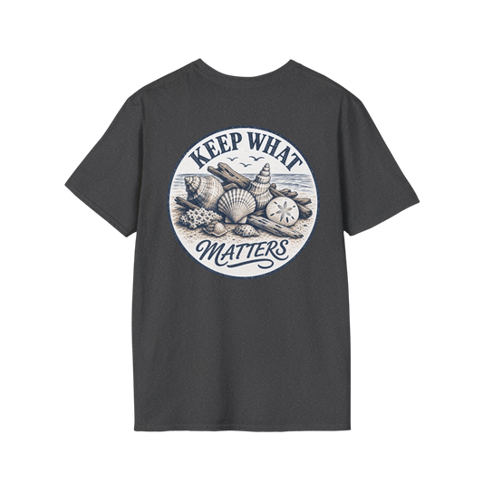 Keep What Matters Seashell Graphic T-Shirt