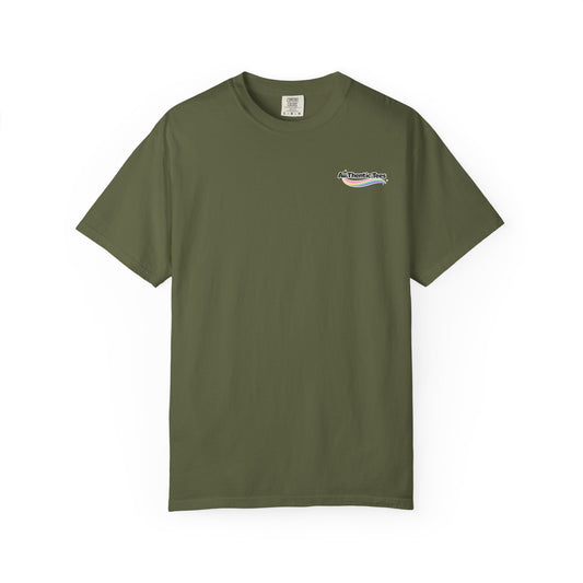 Social Battery Low T-Shirt — Cute Raccoon Graphic Tee BACK PRINT