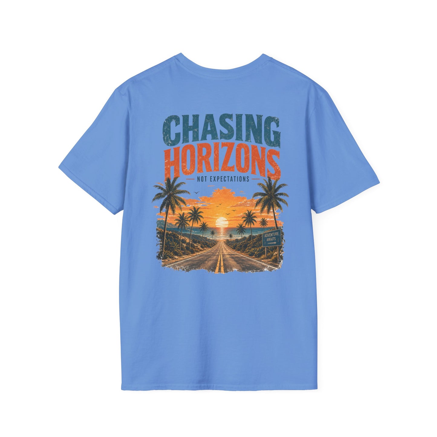 Chasing Horizons Graphic Tee – Retro Open Road T-Shirt