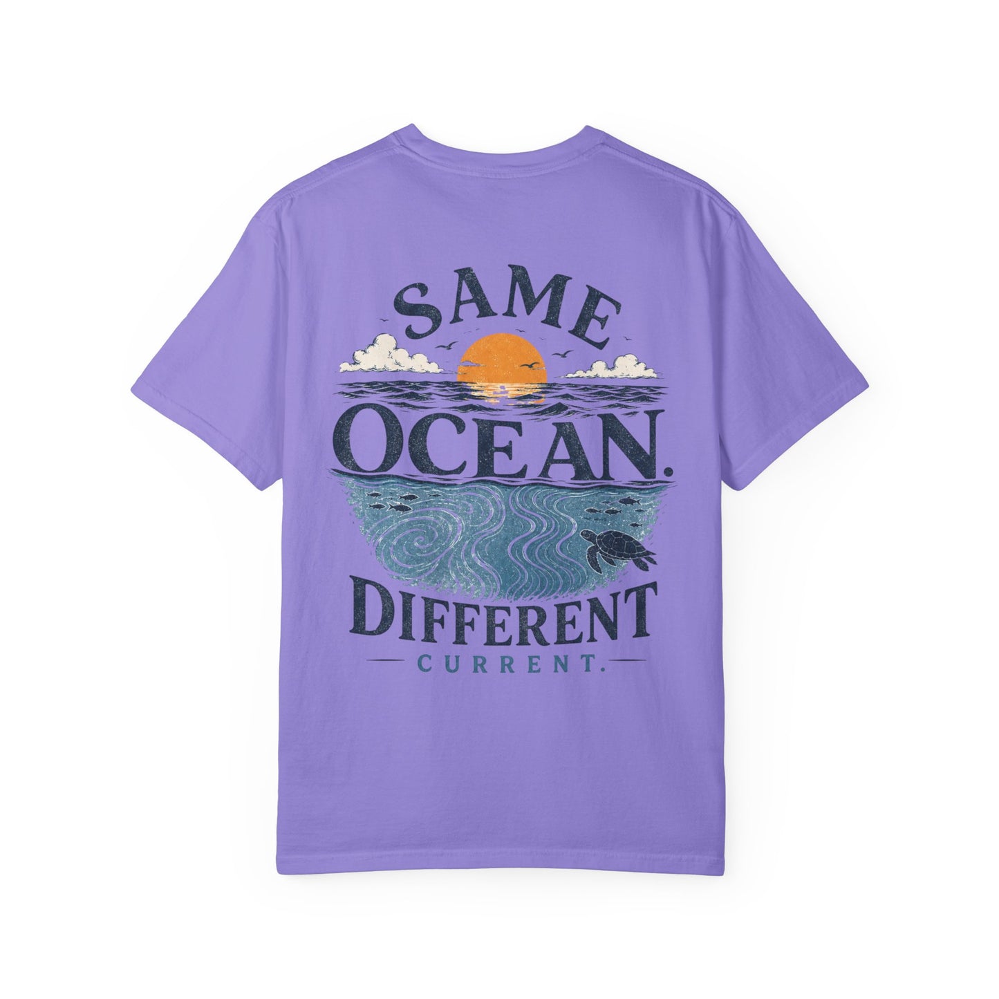 Same Ocean Different Current T-Shirt — Being Neurodivergent Graphic Tee