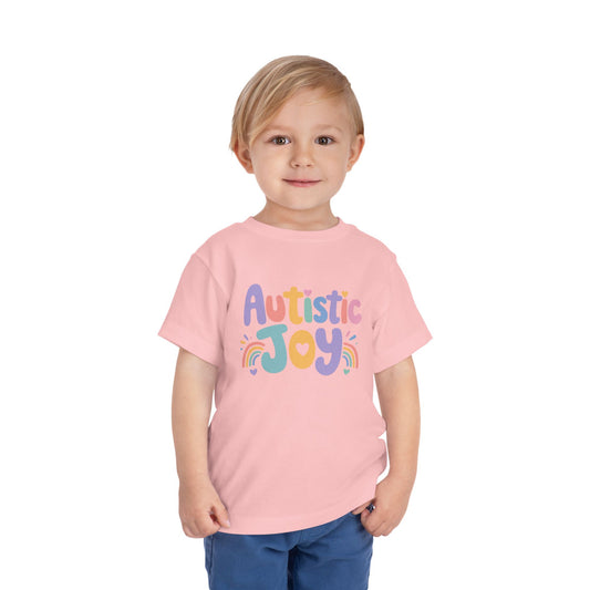 Toddler Tee — "Autistic Joy" Colorful Pride Shirt for Kids image 1