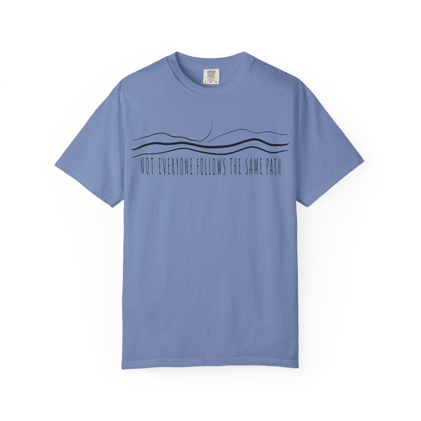 T-Shirt – Minimal Line Mountain Tee “Not Everyone Follows The Same Path”