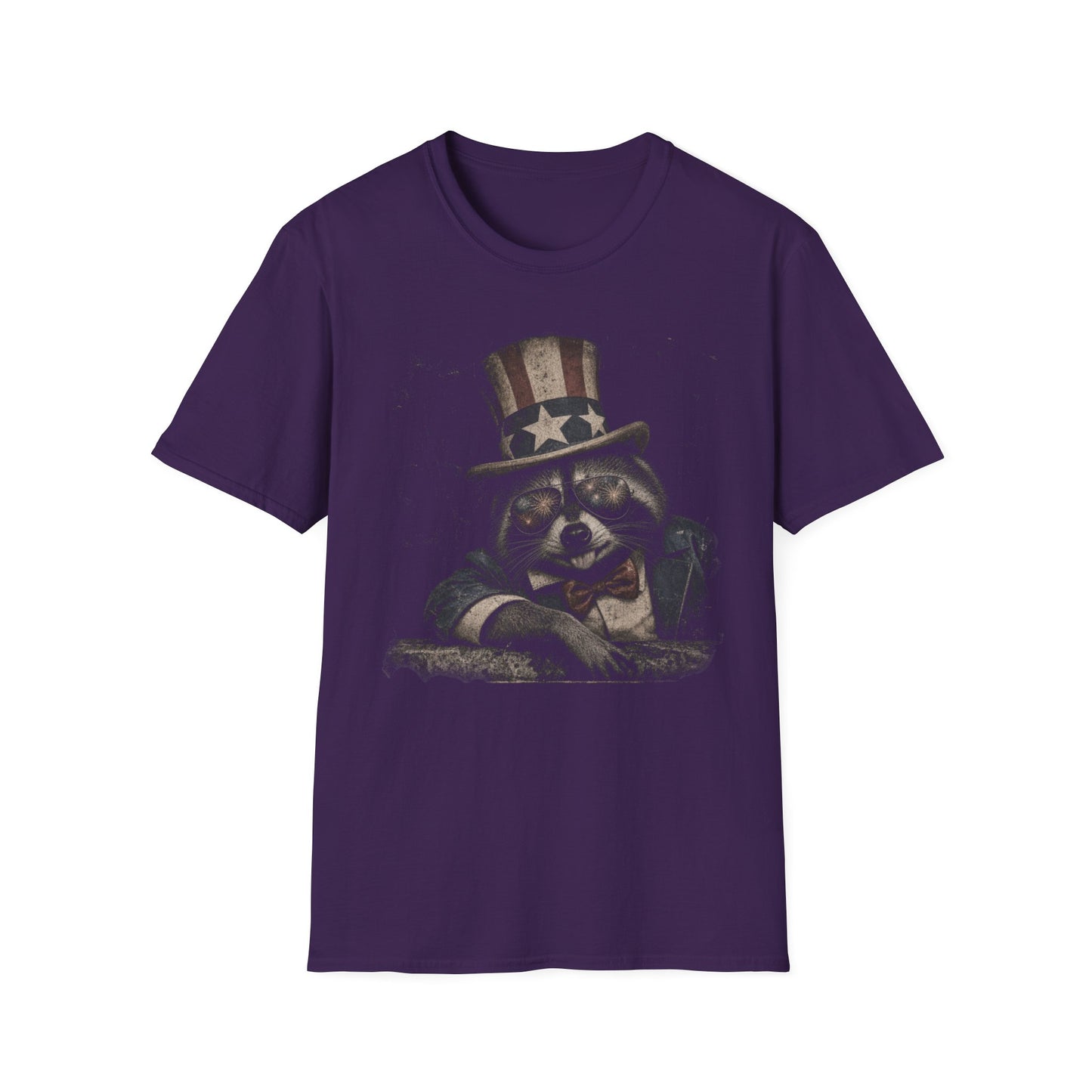 Patriotic Raccoon T-Shirt — Vintage Uncle Sam Raccoon Graphic Tee