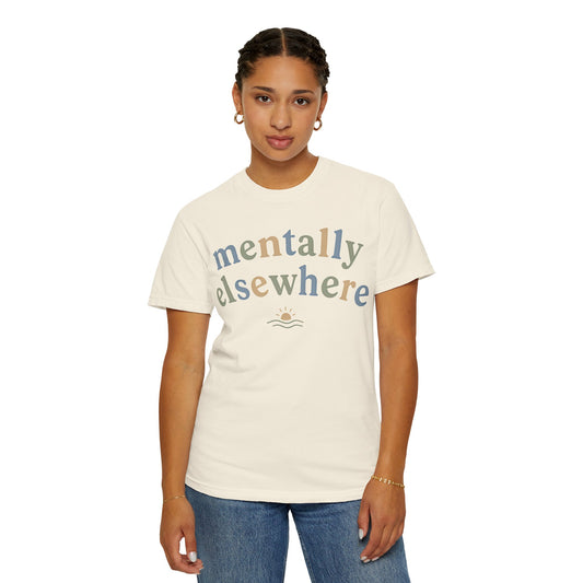 Mentally Elsewhere T‑Shirt — Relaxed Vacation Vibe Tee image 1