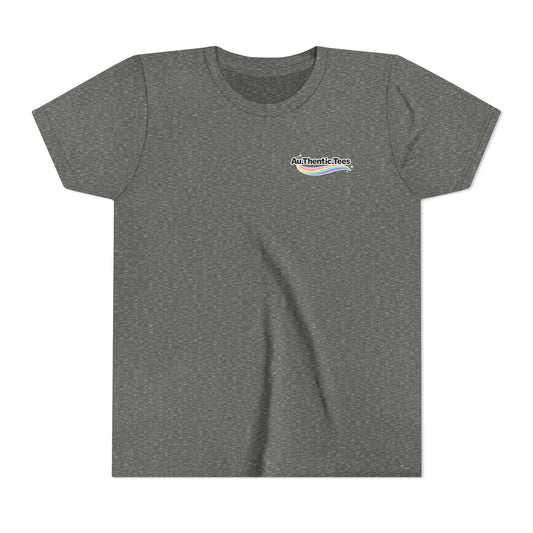 Youth Tee — "Too Much Everything" Cozy Silly Goose Graphic Shirt BACK PRINT