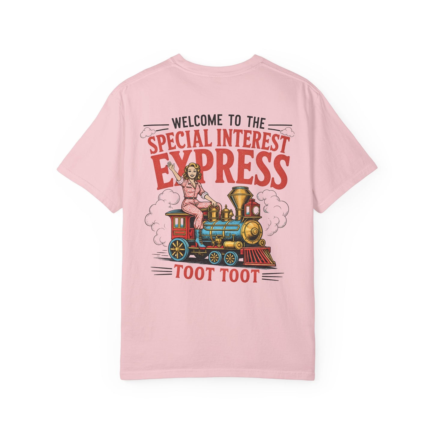 "Special Interest Express" Vintage Train Graphic (Toot Toot) BACK PRINT
