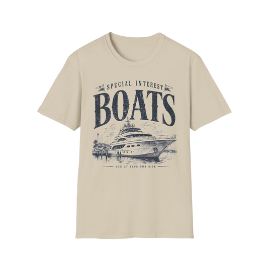 Boats Graphic T-Shirt — 'Special Interest Boats' Vintage Yacht Tee