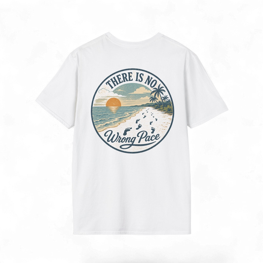 "There Is No Wrong Pace" Vintage Beach Graphic Tee
