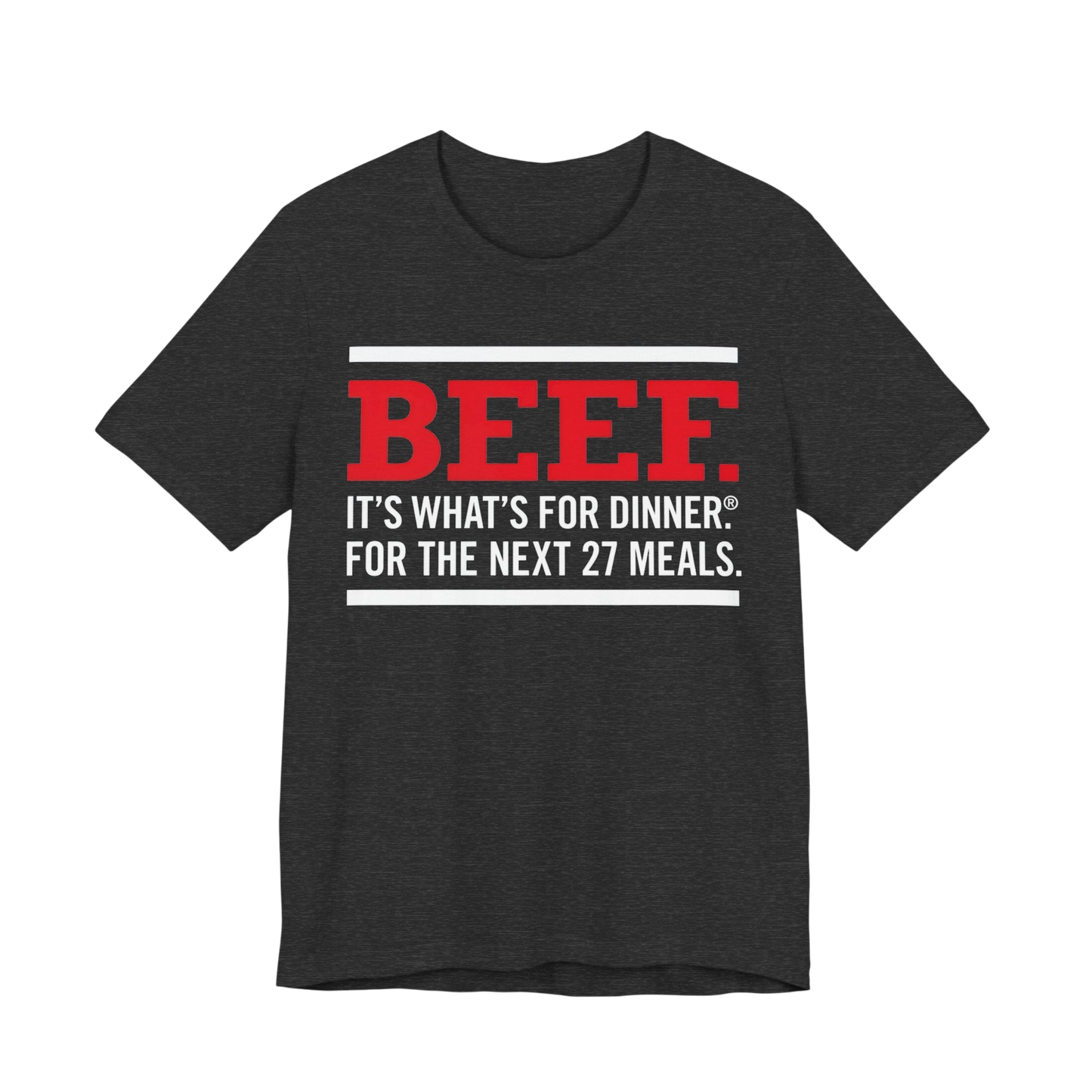 Beef It's What's For Dinner Funny Graphic Tee — Autistic Routine T-Shirt image 6