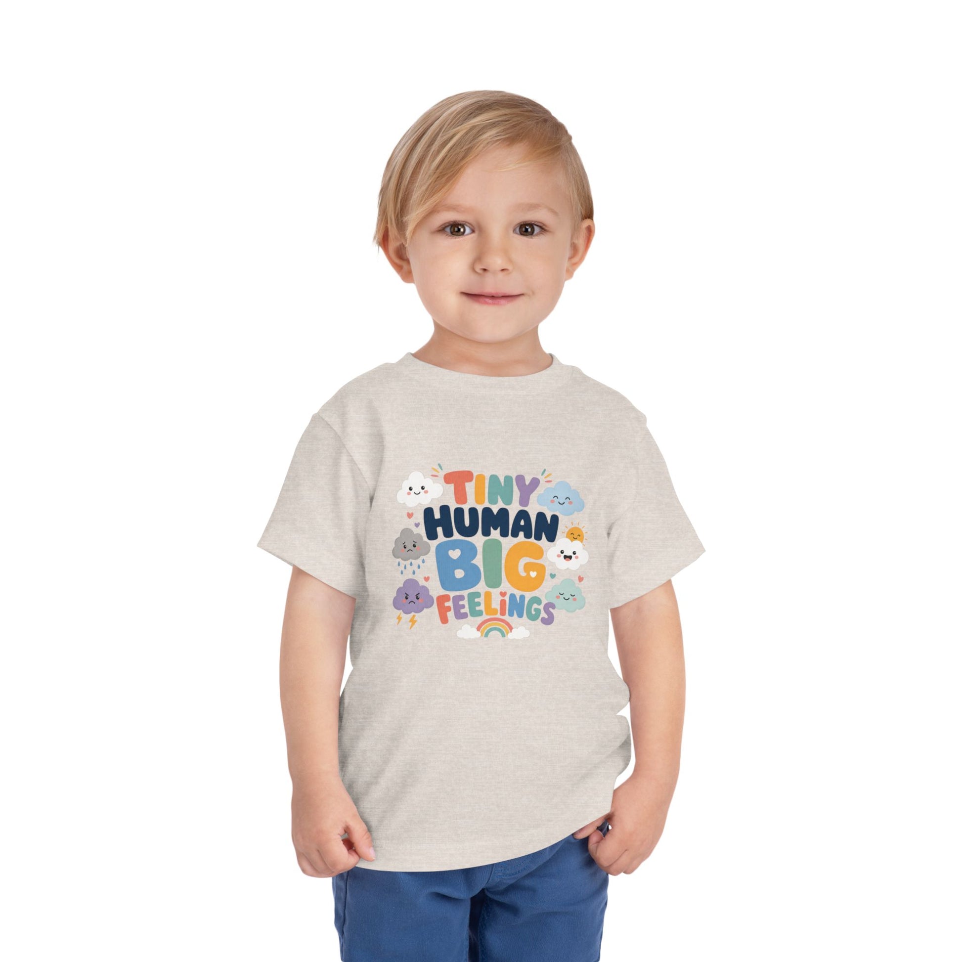 Tiny Human Big Feelings Toddler Tee image 16