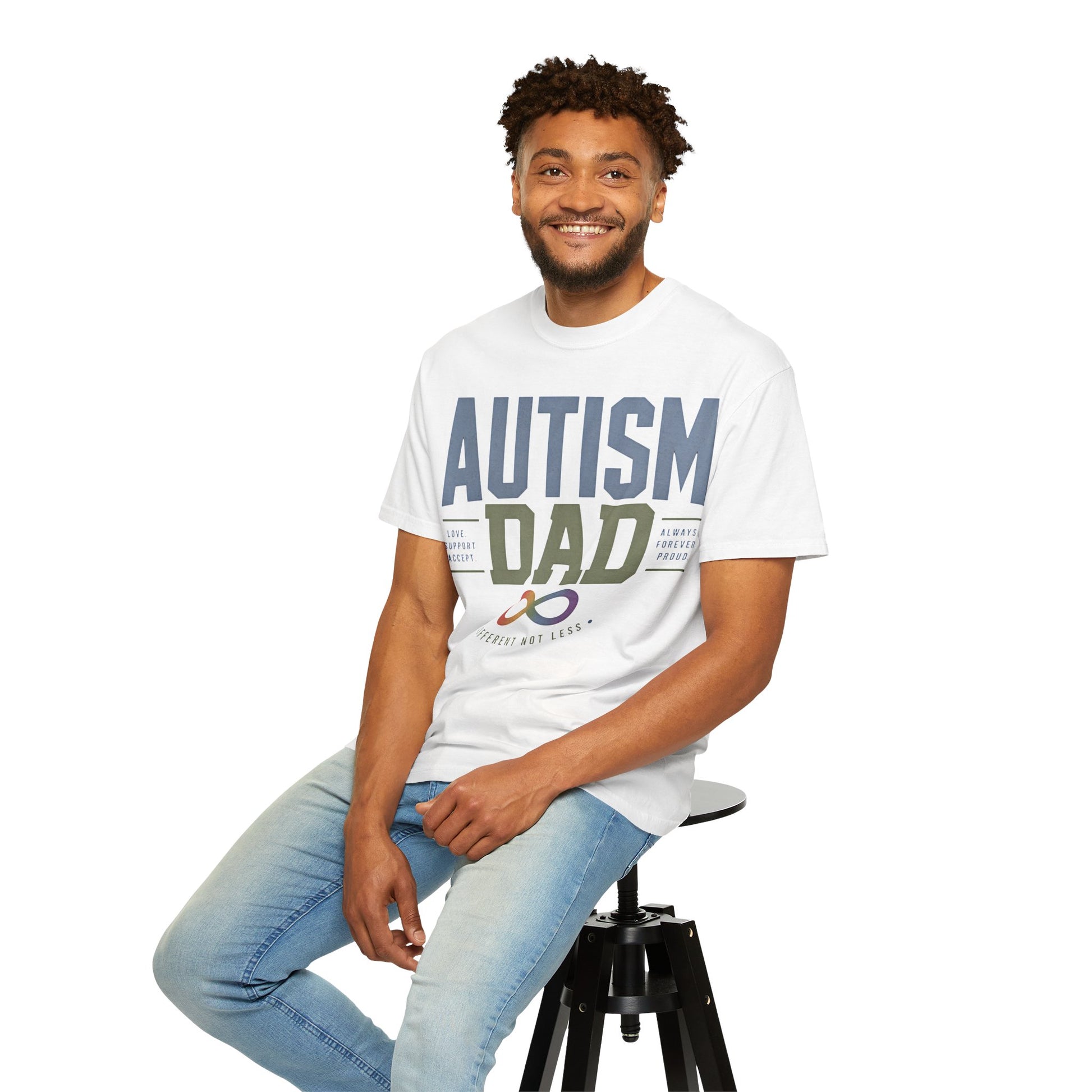 Autism Dad T-Shirt — Awareness Infinity Logo Tee for Proud Fathers image 1