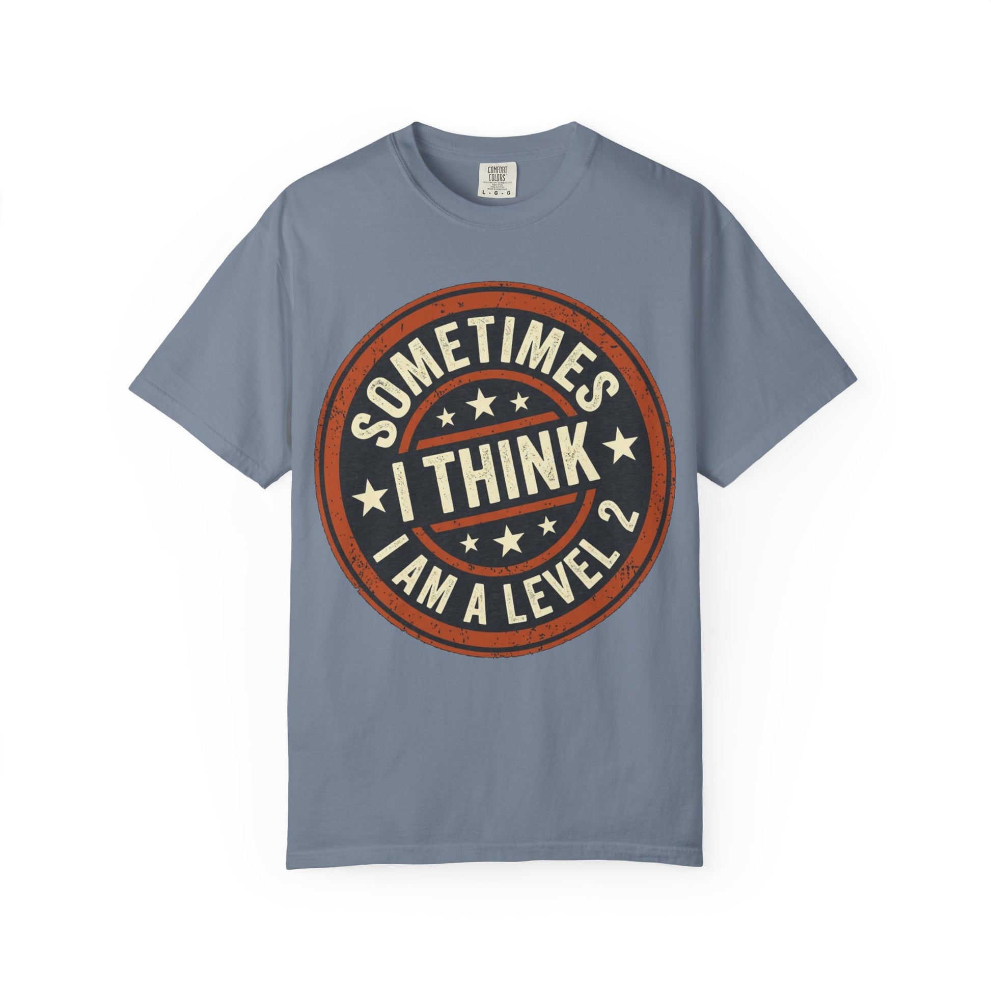 Sometimes I think I Am A Level 2 T-Shirt - Funny Humorous -Spectrum Scale image