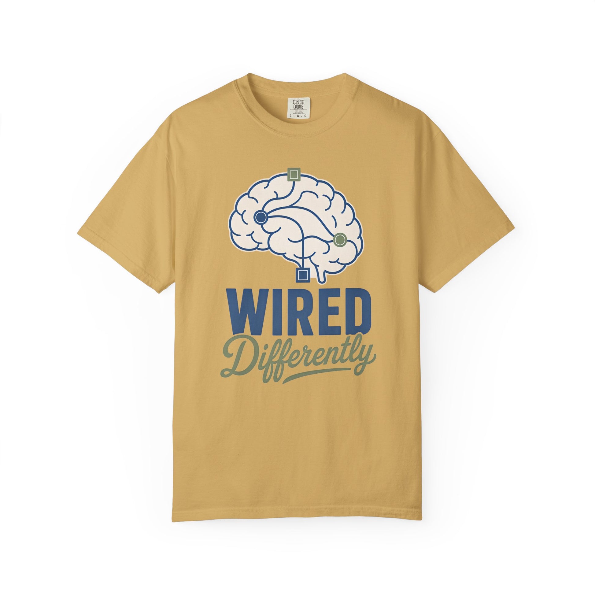 Wired Differently T-Shirt — Brain Graphic Tee for Neurodivergent Pride image