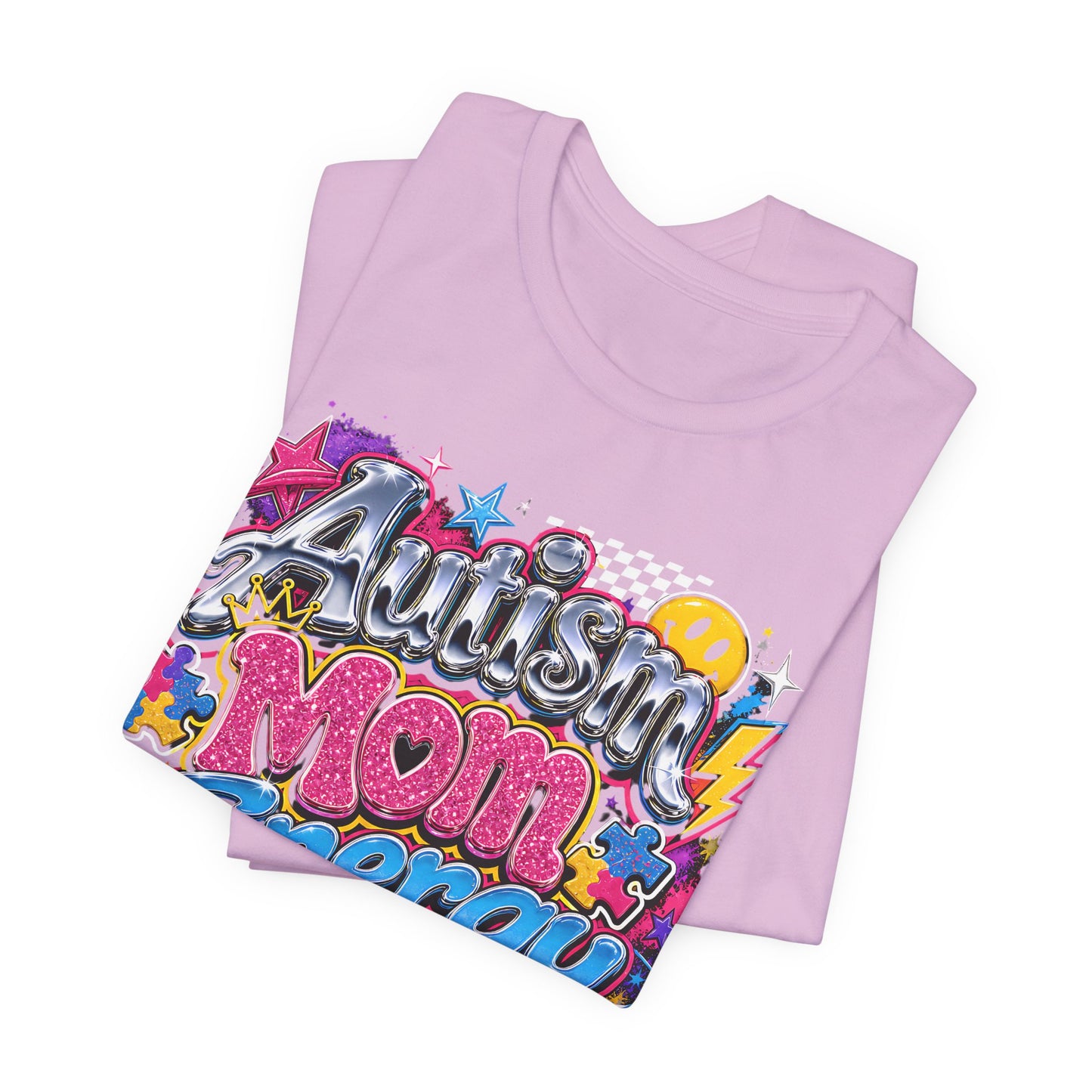 Autism Mom Energy T-Shirt — Colorful Supportive Graphic Tee for Autism Awareness image 25