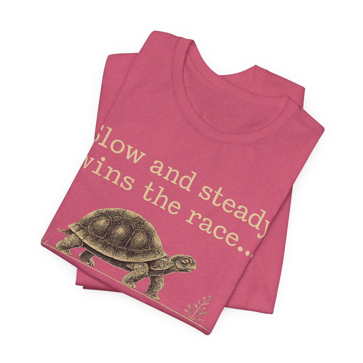 Slow and Steady Wins the Race T-Shirt — Detail-Oriented Turtle Graphic Tee image 46