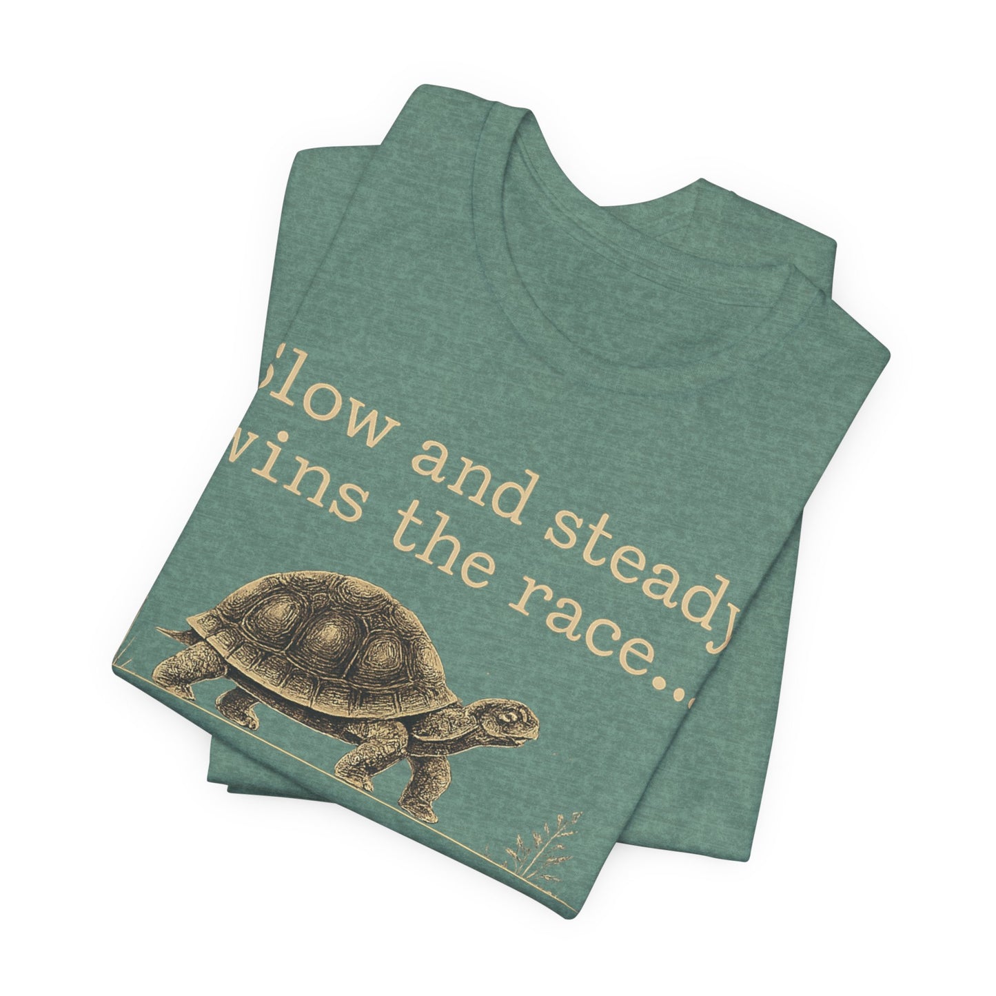 Slow and Steady Wins the Race T-Shirt — Detail-Oriented Turtle Graphic Tee image 18