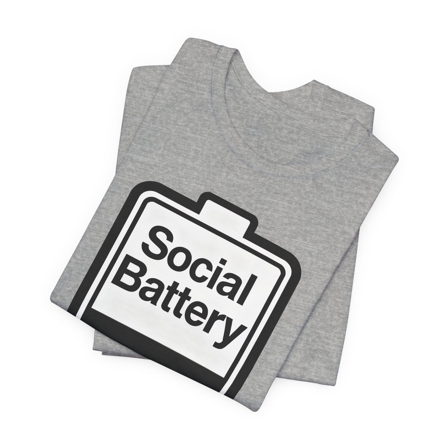 Social Battery 2% T-Shirt — Funny Introvert Low Energy Tee image 34