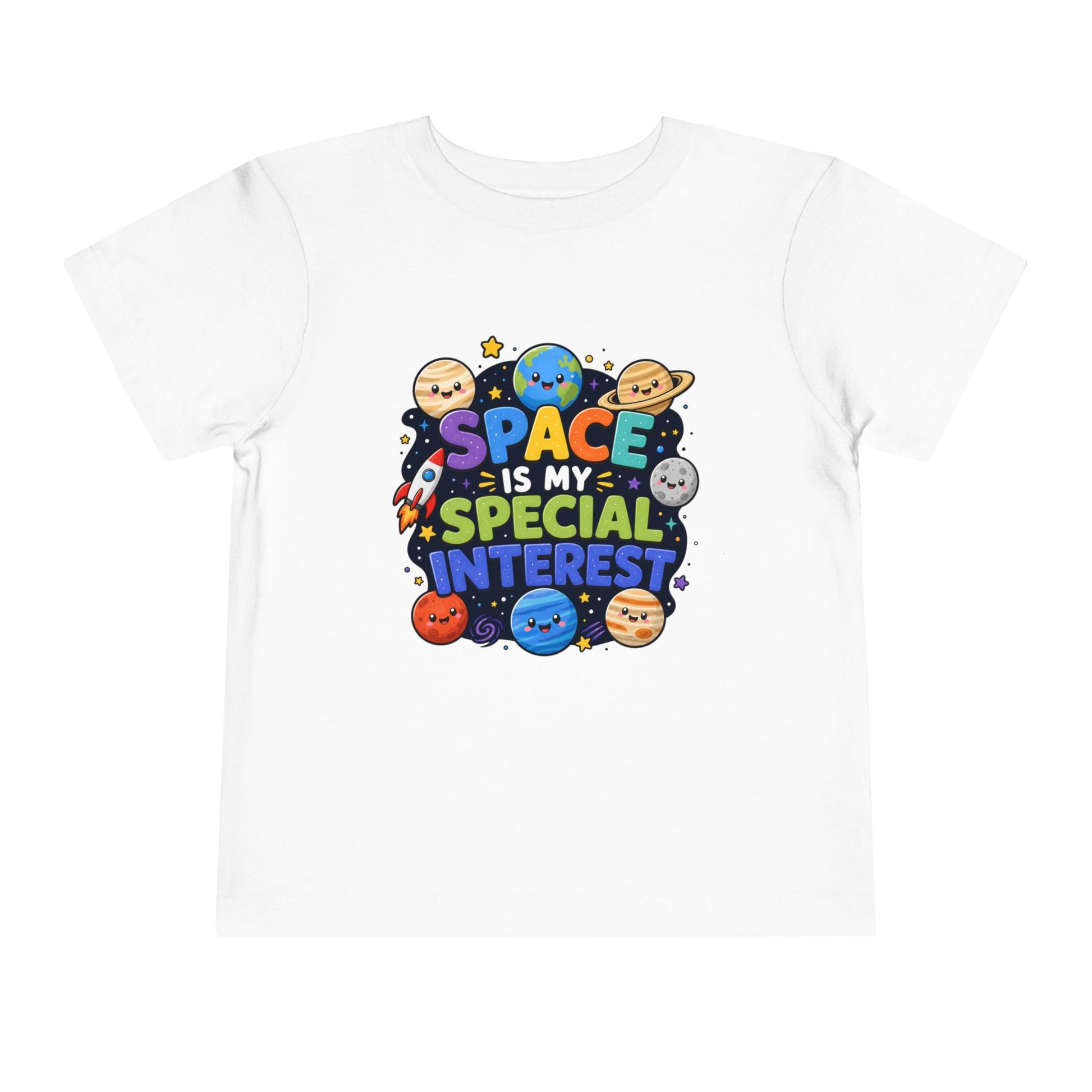 Kids' Space Tee — "Space Is My Special Interest" Toddler Shirt - White, 3T image