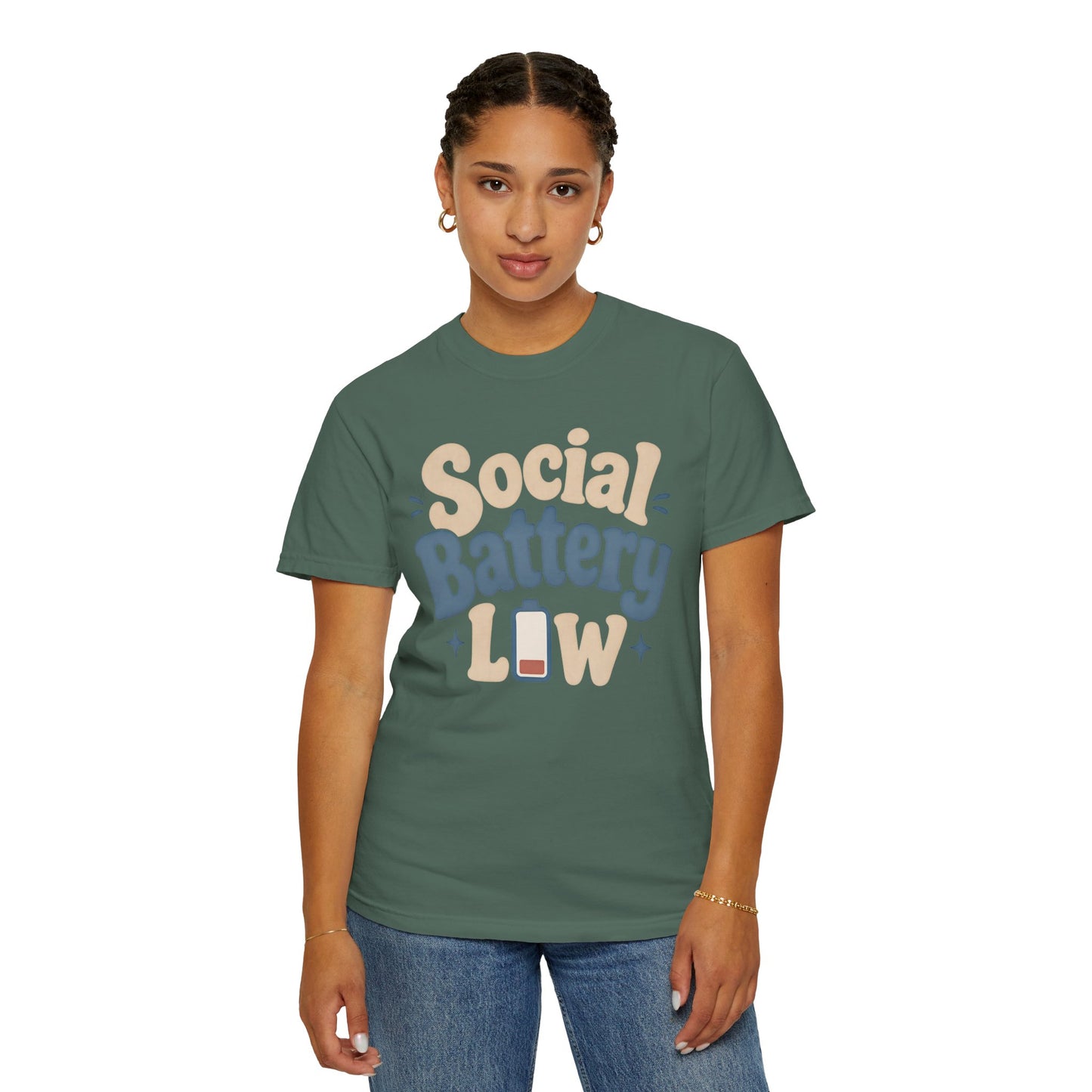 Social Battery Low T-Shirt — Funny Introvert Graphic Tee image 13