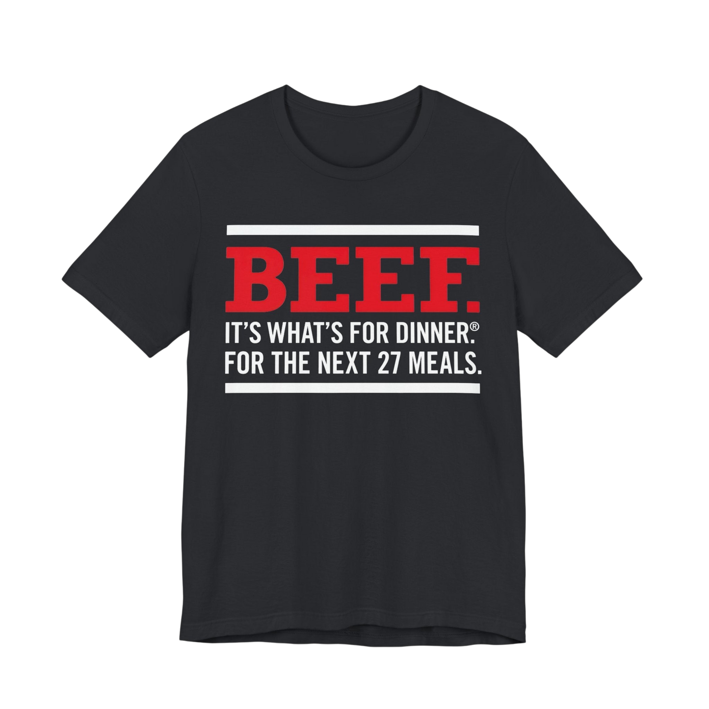 Beef It's What's For Dinner Funny Graphic Tee — Autistic Routine T-Shirt image 4