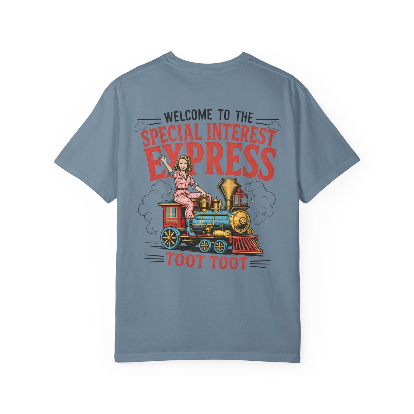 "Special Interest Express" Vintage Train Graphic (Toot Toot) BACK PRINT