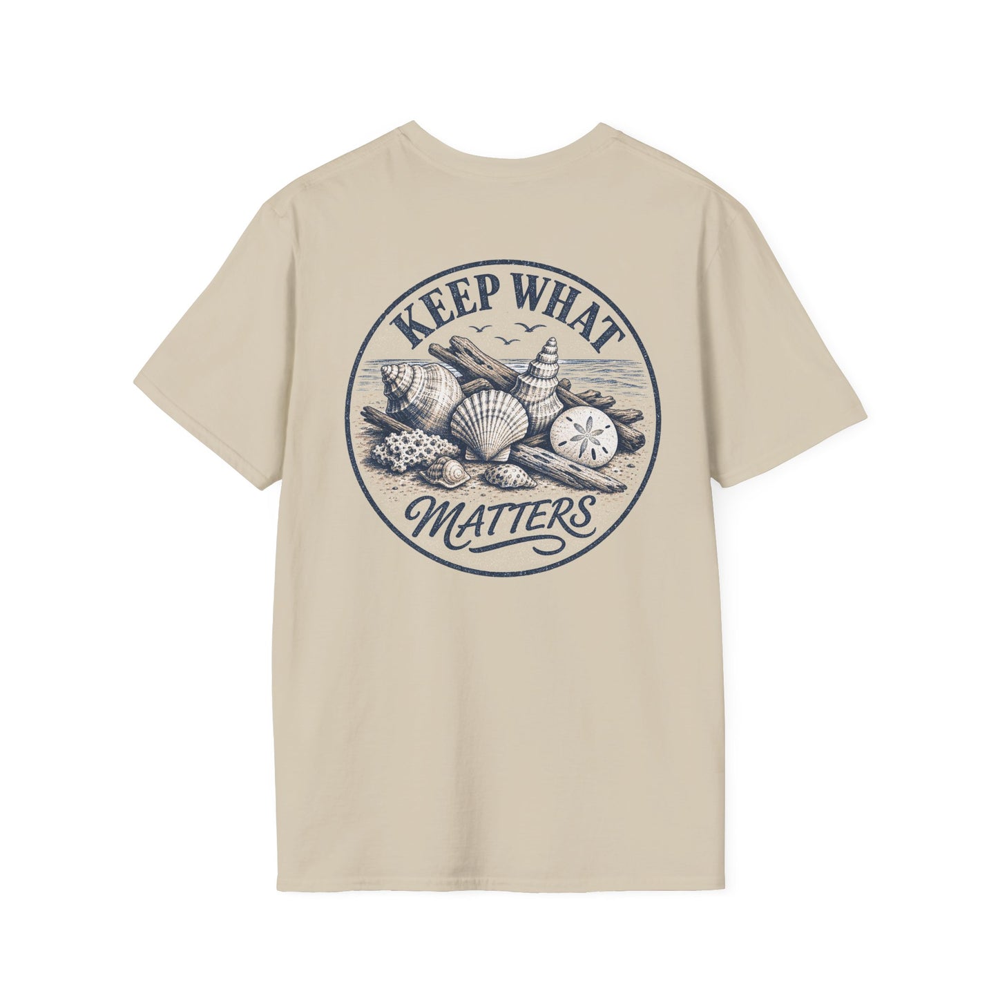 Keep What Matters Coastal Seashell T-Shirt