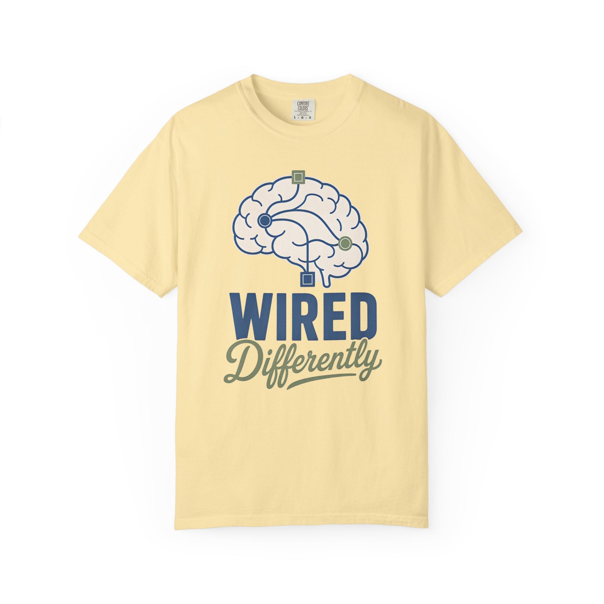 Wired Differently T-Shirt — Brain Graphic Tee for Neurodivergent Pride image