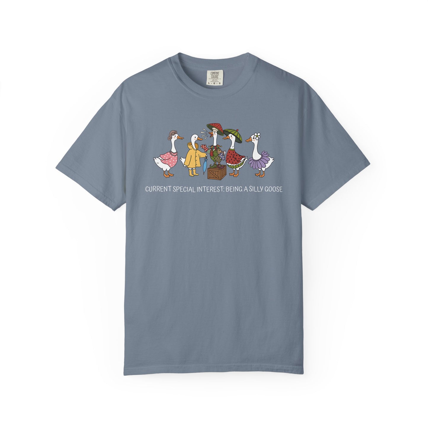 Silly Goose Special Interest Cartoon Graphic T-Shirt — Cute Vintage-style Goose Tee