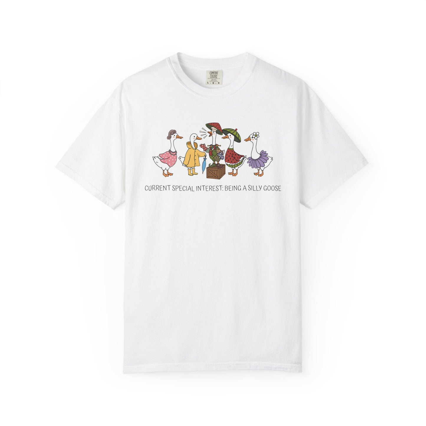 Silly Goose Special Interest Cartoon Graphic T-Shirt — Cute Vintage-style Goose Tee
