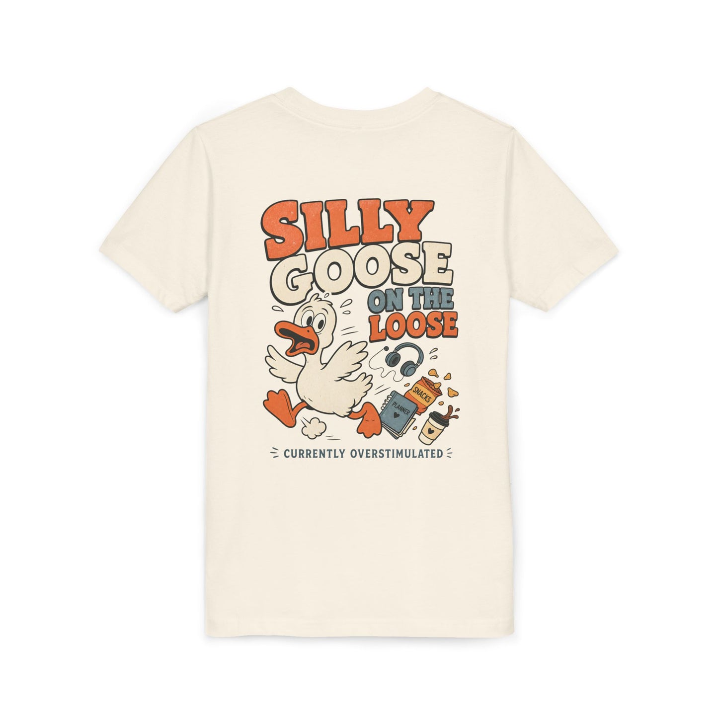 Silly Goose Youth Tee — "Silly Goose On The Loose" Cartoon Kids T‑Shirt BACK PRINT