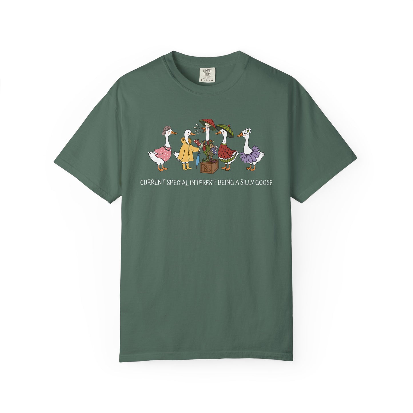 Silly Goose Special Interest Cartoon Graphic T-Shirt — Cute Vintage-style Goose Tee