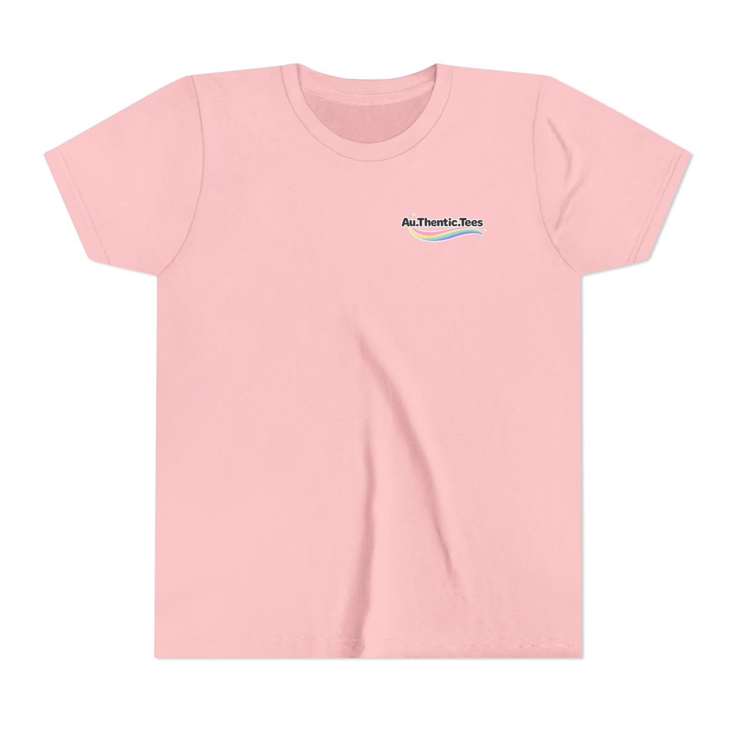 Youth Tee — "Too Much Everything" Cozy Silly Goose Graphic Shirt BACK PRINT