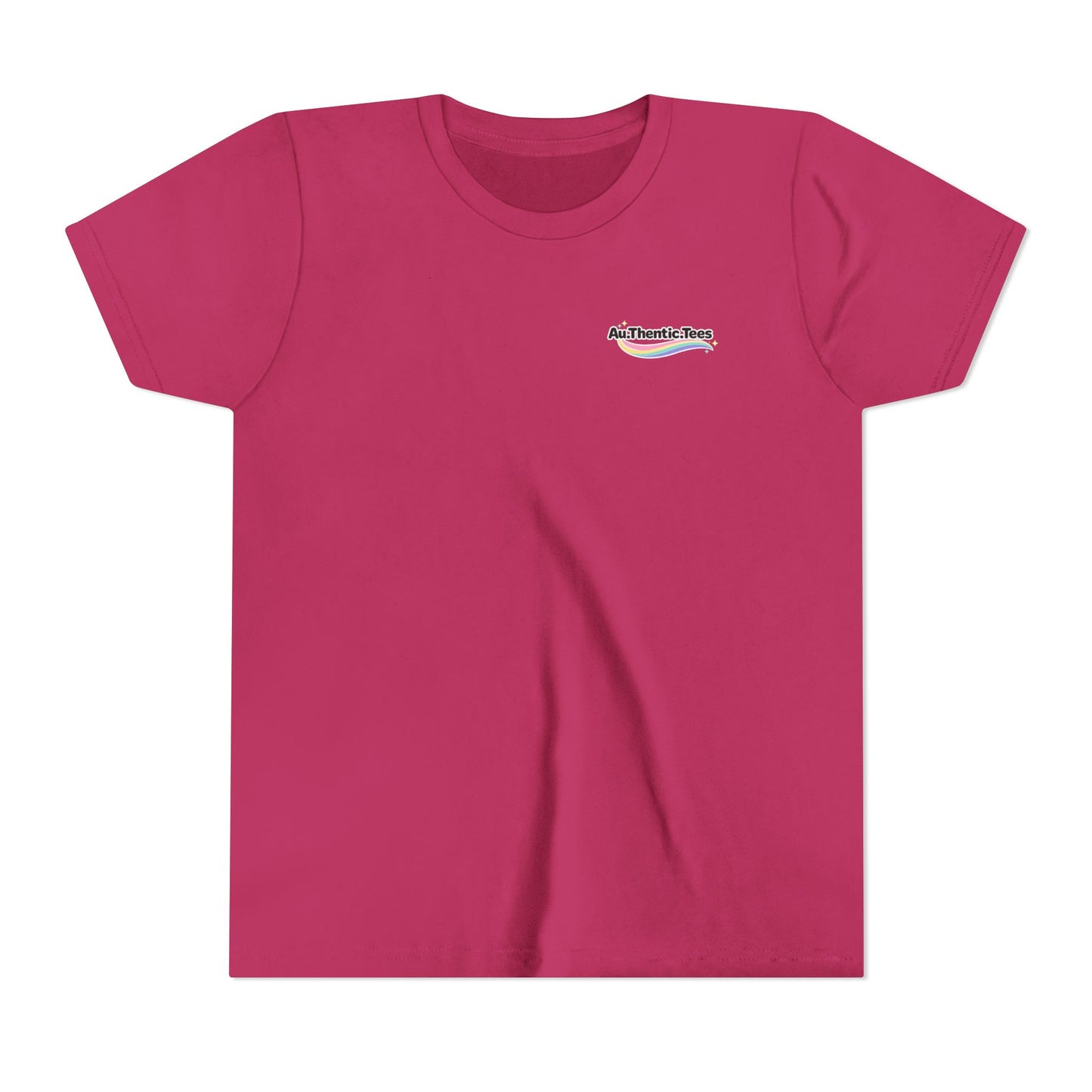 "Breakfast, Lunch & Dinner" Chicken Nugget Graphic Youth Tee — BACK PRINT