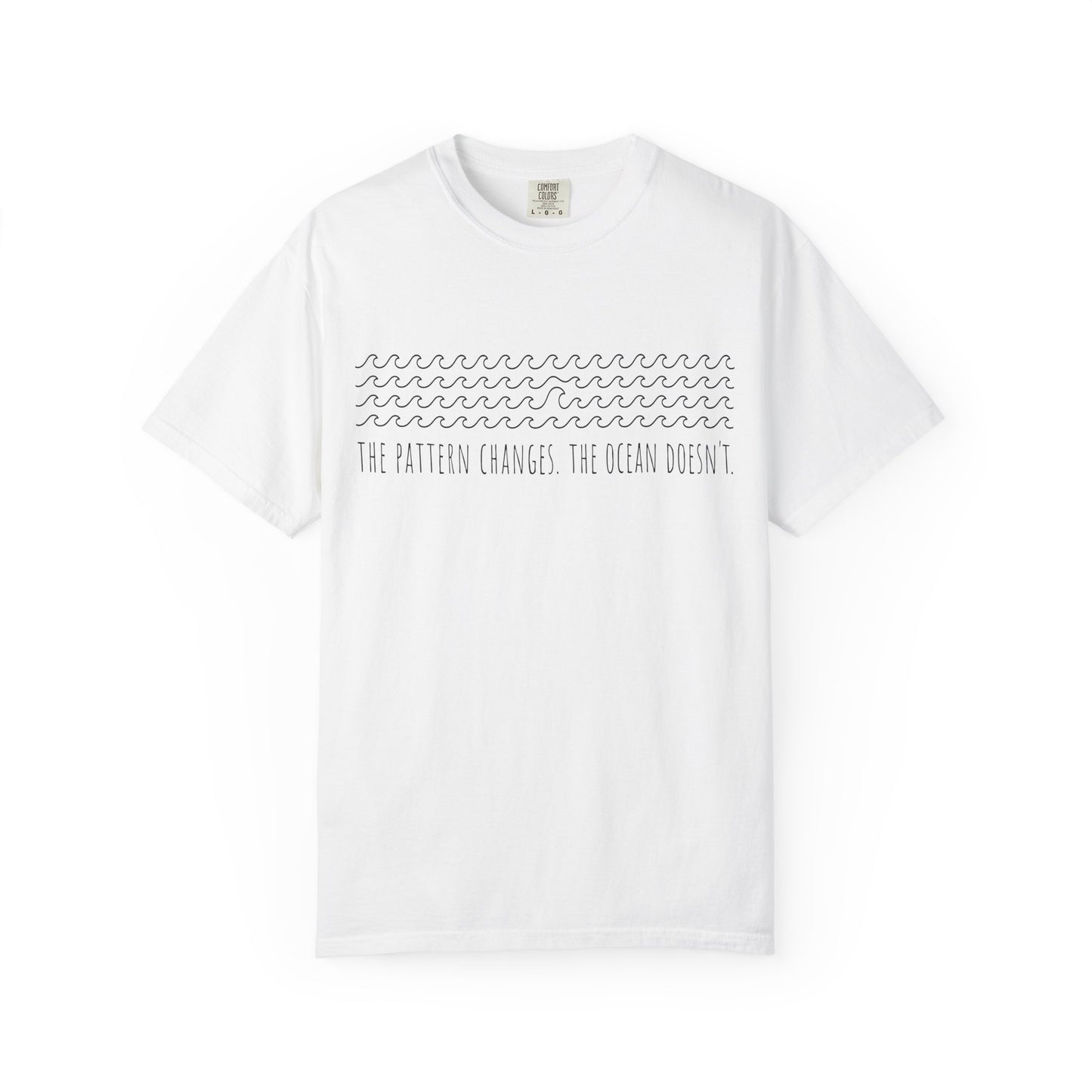 “The Pattern Changes; The Ocean Doesn’t” Ocean Pattern Tee — Graphic T-Shirt