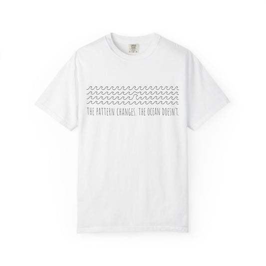 “The Pattern Changes; The Ocean Doesn’t” Ocean Pattern Tee — Graphic T-Shirt