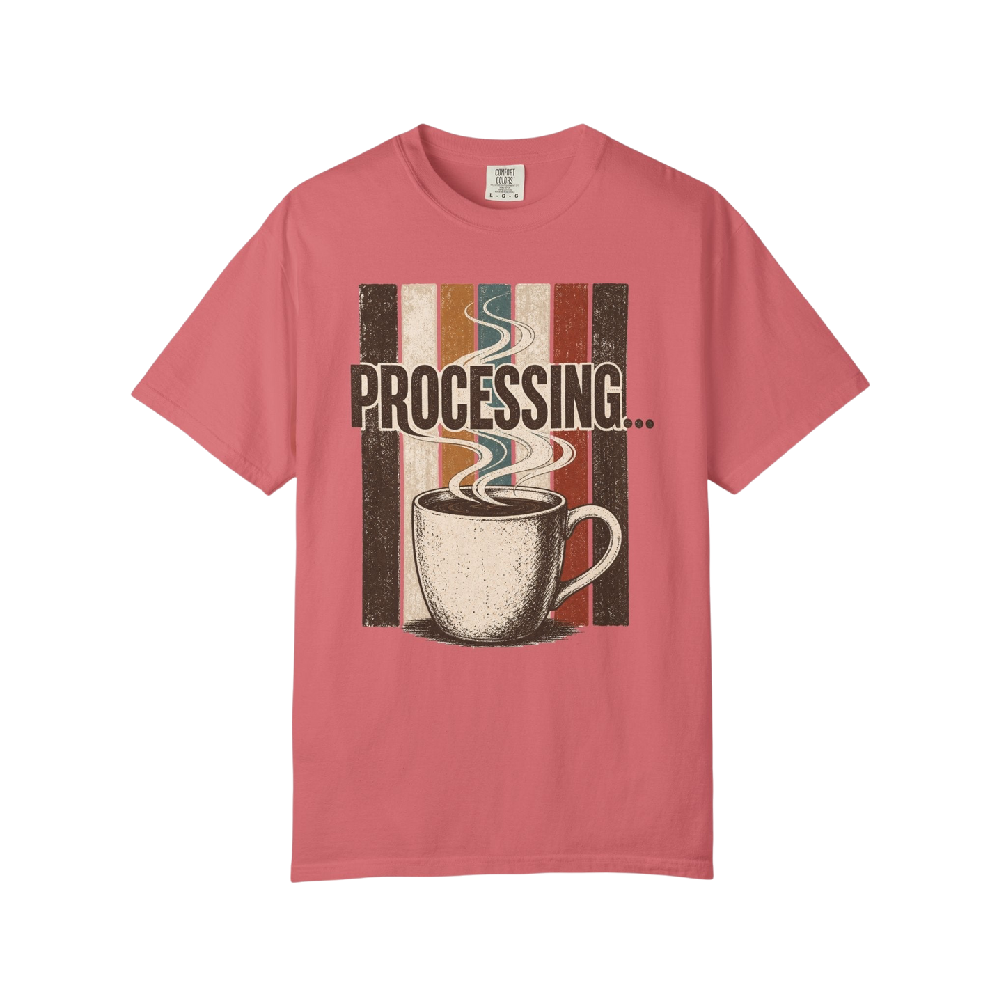 Processing... Coffee Cup Vintage Graphic T-Shirt