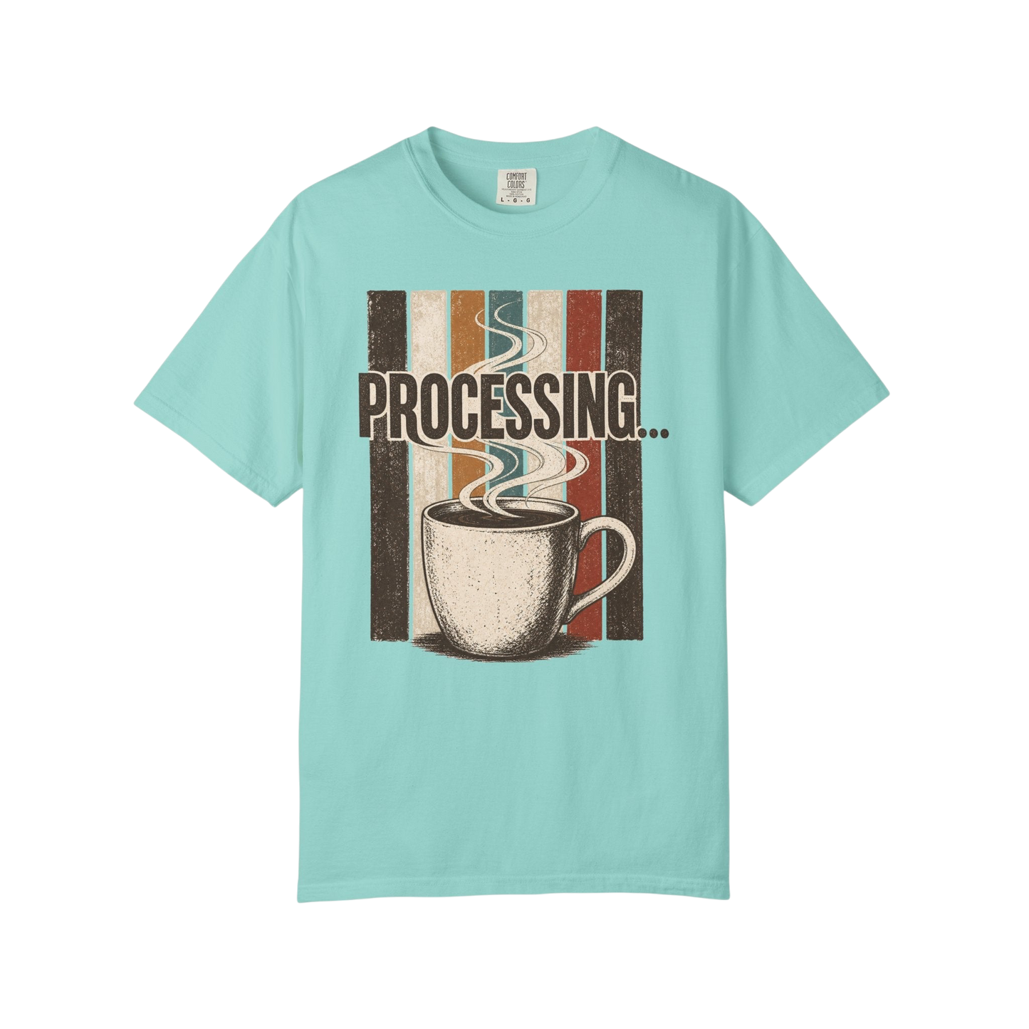 Processing... Coffee Cup Vintage Graphic T-Shirt