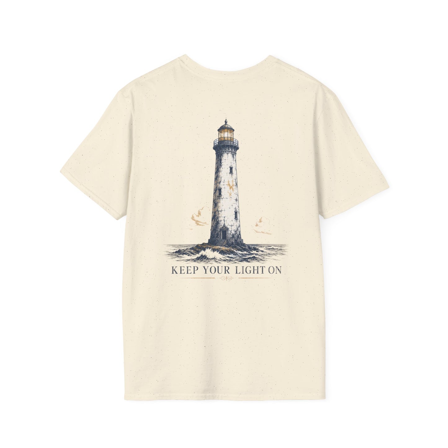 "Keep Your Light On" Vintage Lighthouse Graphic Tee