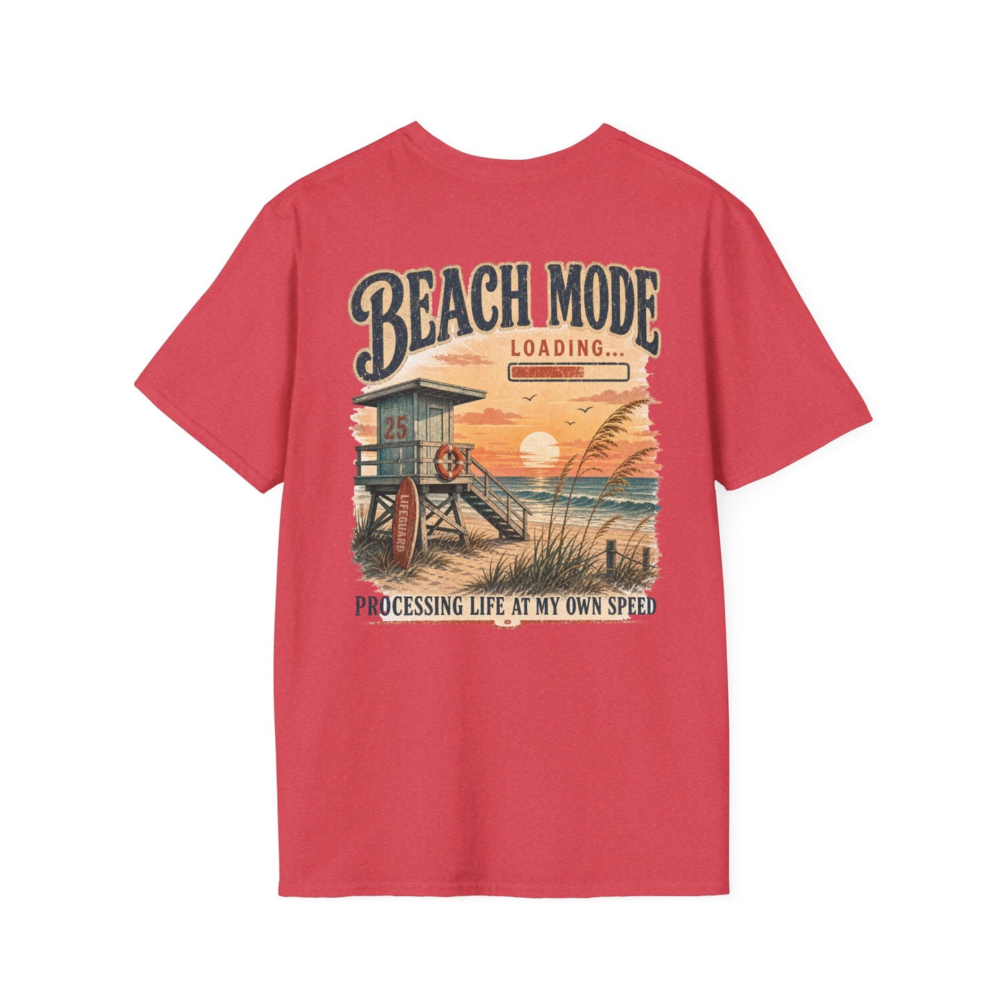 Beach Mode Loading "Processing Life At My Own Speed" Graphic Tee