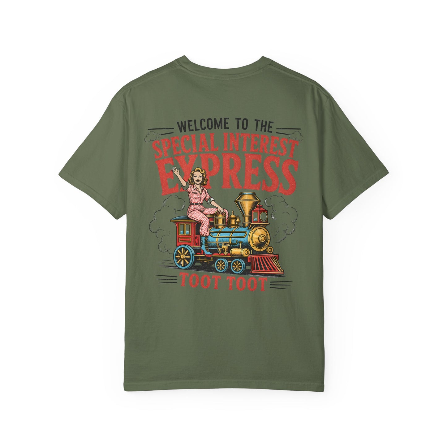 "Special Interest Express" Vintage Train Graphic (Toot Toot) BACK PRINT