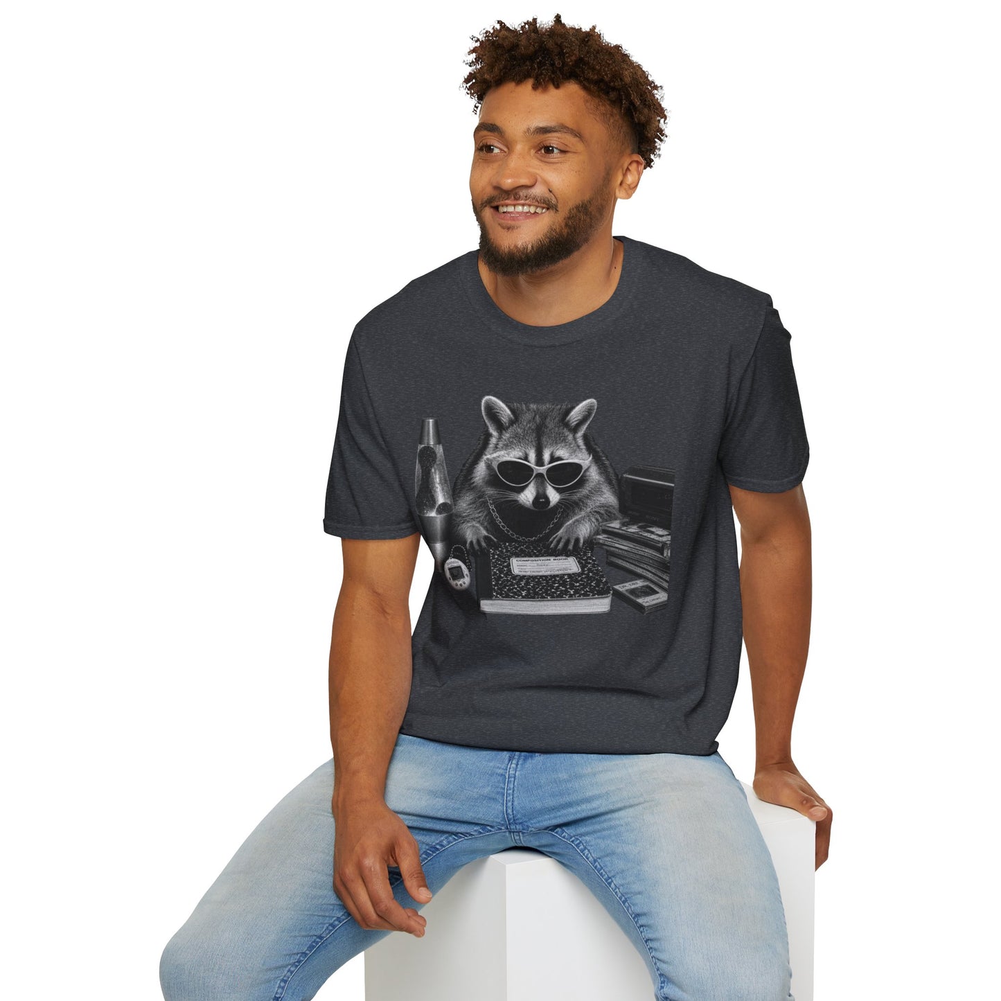 Cool Raccoon Graphic T-Shirt — Sunglasses & Retro Vibes