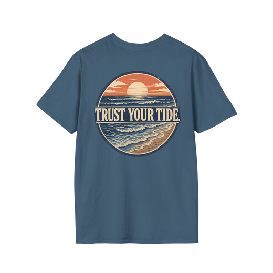 "Trust Your Tide" Vintage Sunset Graphic Tee