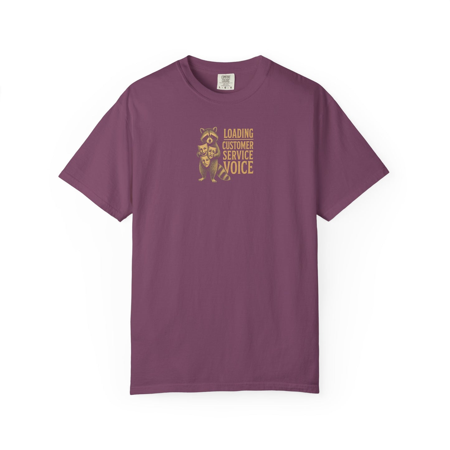 "Loading Customer Service Voice" Vintage Raccoon Support Rep Tee