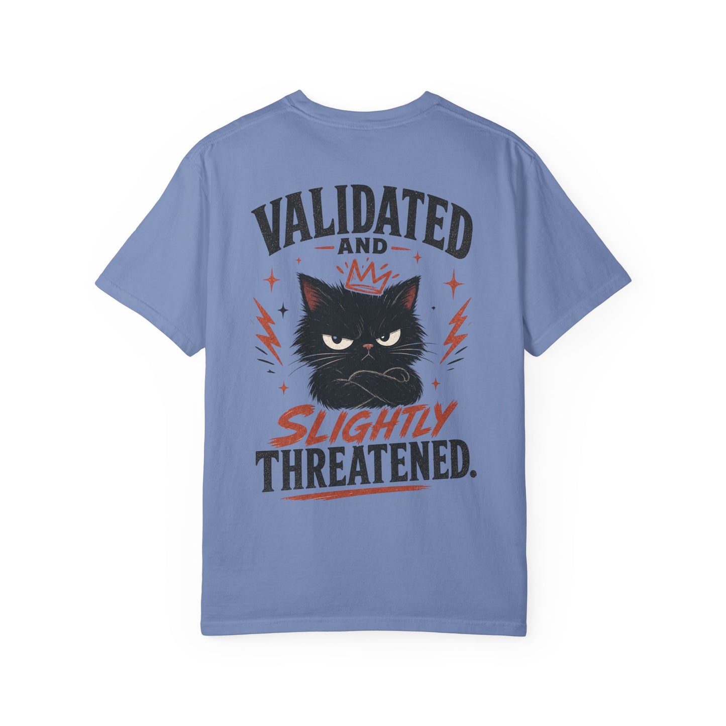 "Validated and Slightly Threatened" Cat Graphic T-Shirt