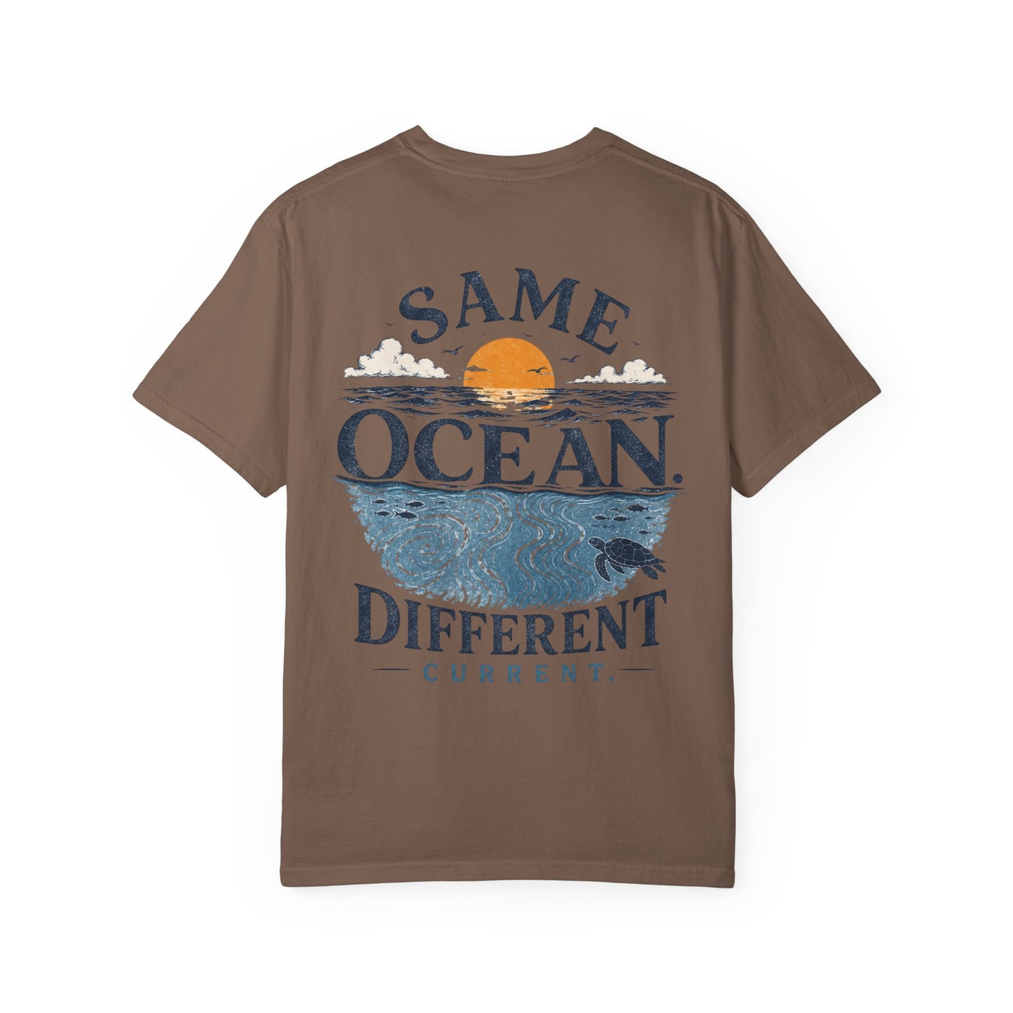 Same Ocean Different Current T-Shirt — Being Neurodivergent Graphic Tee