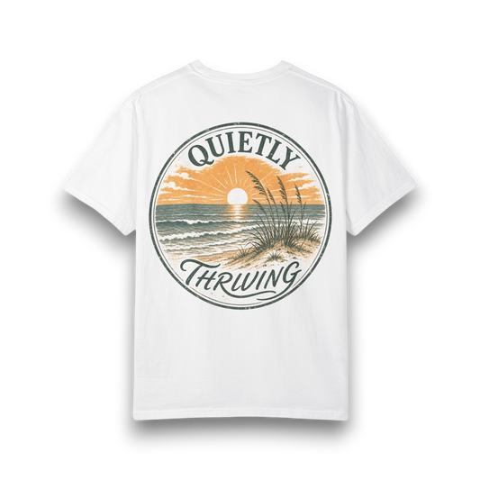 Quietly Thriving Sunset Beach T-Shirt