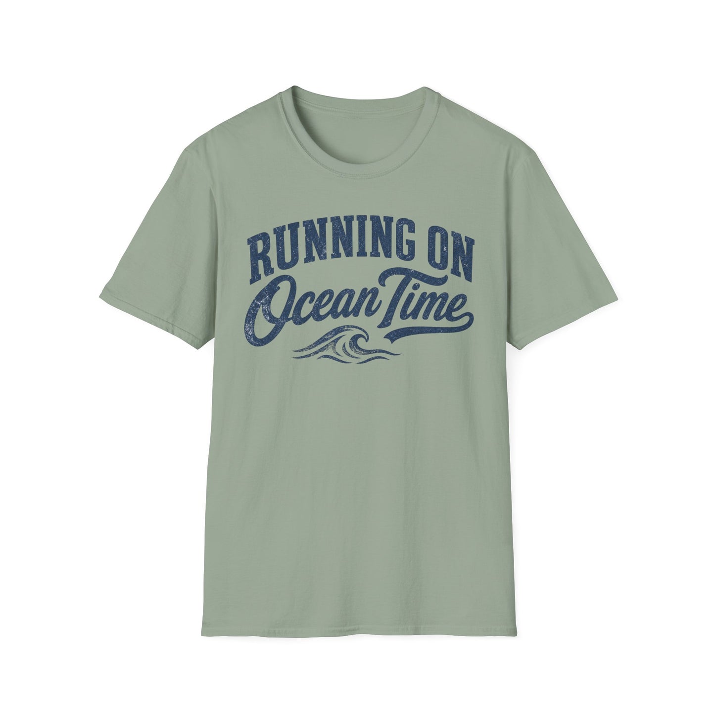 Running On Ocean Time T-Shirt — Coastal Beach Vibes Tee