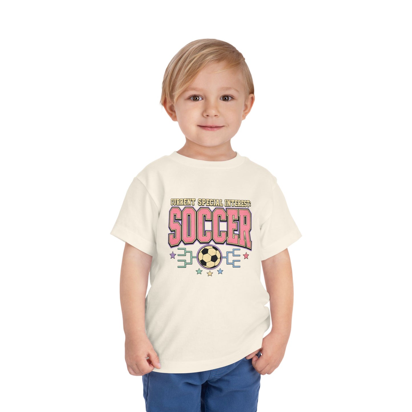 Toddler Soccer Tee — "Currently Special Interest: Soccer" Kids Graphic Shirt