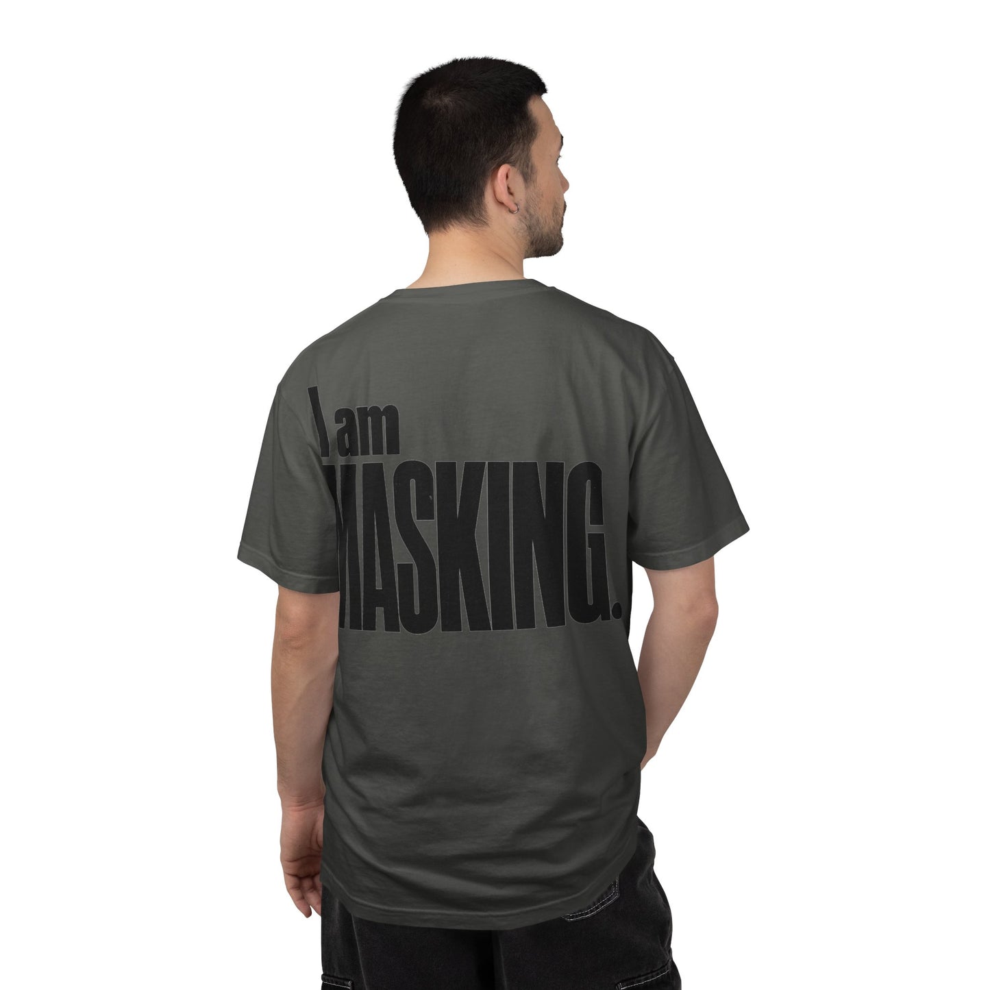 I Am MASKING Back Print Shirt – Neurodivergent Streetwear Tee image 9
