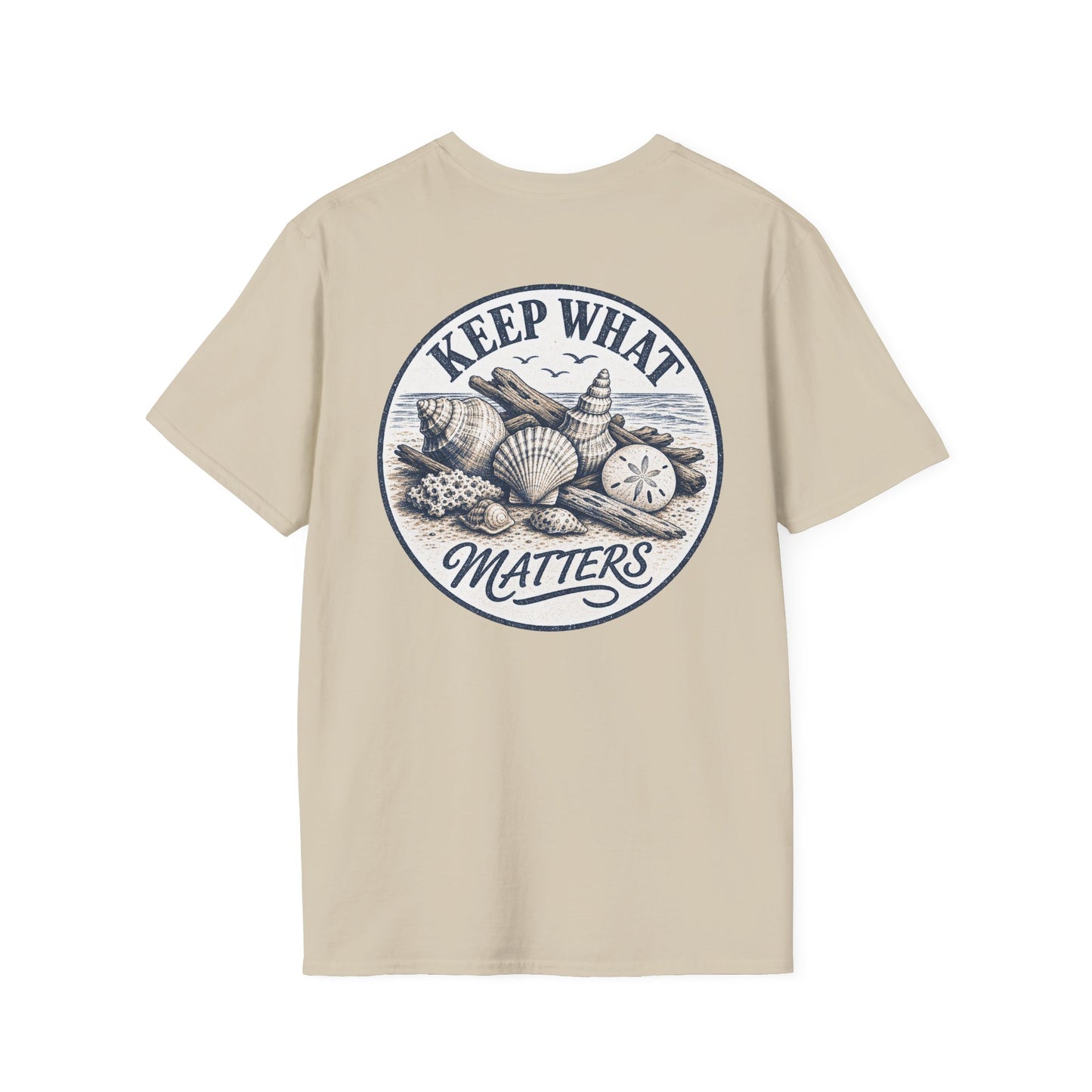 Keep What Matters Seashell Graphic T-Shirt